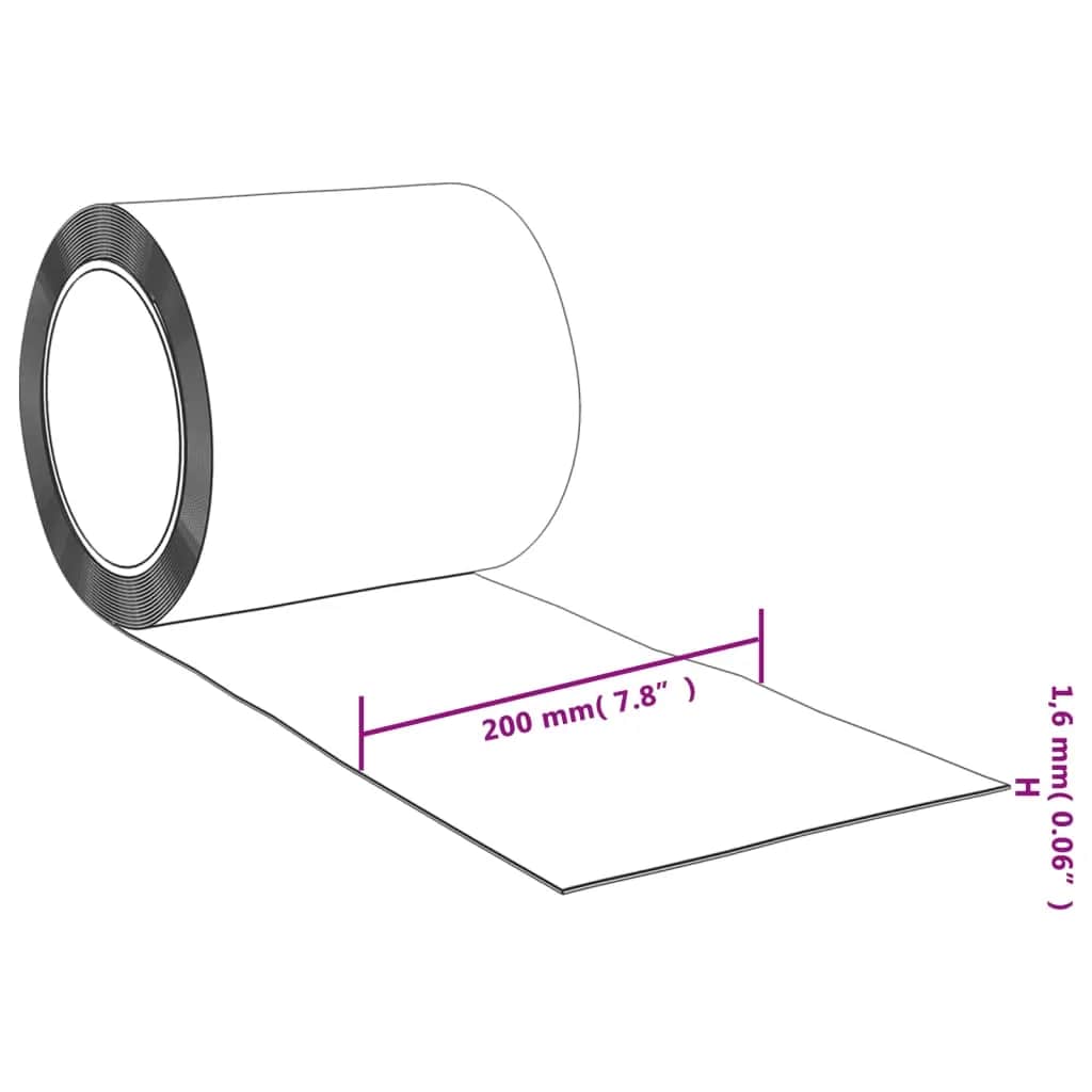 vidaXL Λωριδοκουρτίνα Μπλε 50 μ. 200 χιλ. x 1,6 χιλ. από PVC