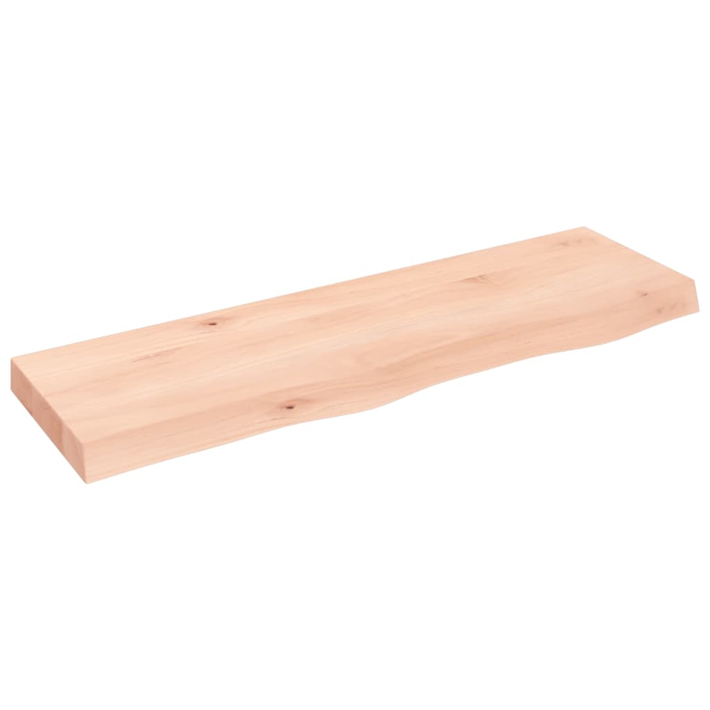 vidaXL Ράφι Τοίχου 100x30x(2-6) εκ. από Ακατέργαστο Μασίφ Ξύλο Δρυός