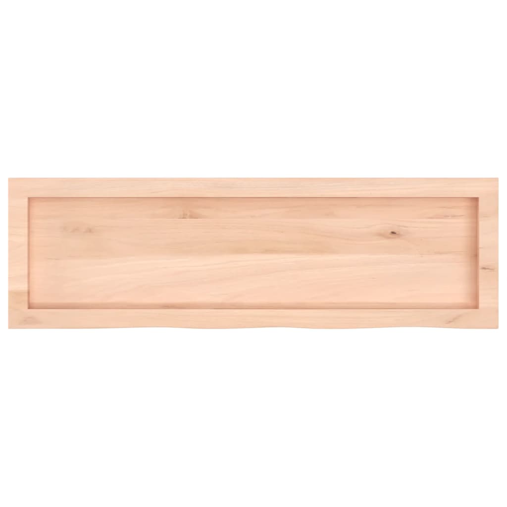 vidaXL Ράφι Τοίχου 100x30x(2-6) εκ. από Ακατέργαστο Μασίφ Ξύλο Δρυός