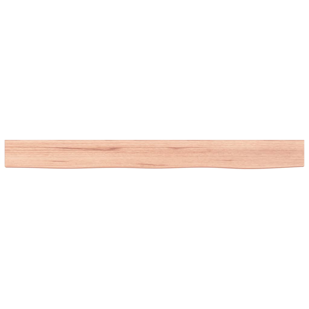 vidaXL Ράφι Τοίχου Ανοιχτό Καφέ 100x10x4 εκ. Επεξεργ. Μασίφ Ξύλο Δρυός