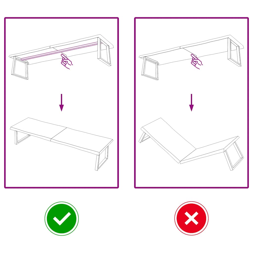 vidaXL Επιφ Τραπεζιού Αν Καφέ 200x50x(2-6)εκ.Ακατέργ. Μασίφ Ξύλο Δρυός