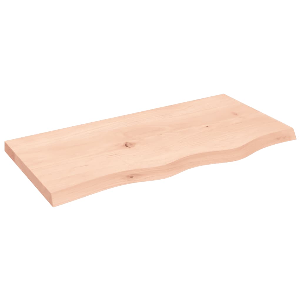 vidaXL Πάγκος Μπάνιου 80x40x(2-4) εκ. από Ακατέργαστο Μασίφ Ξύλο