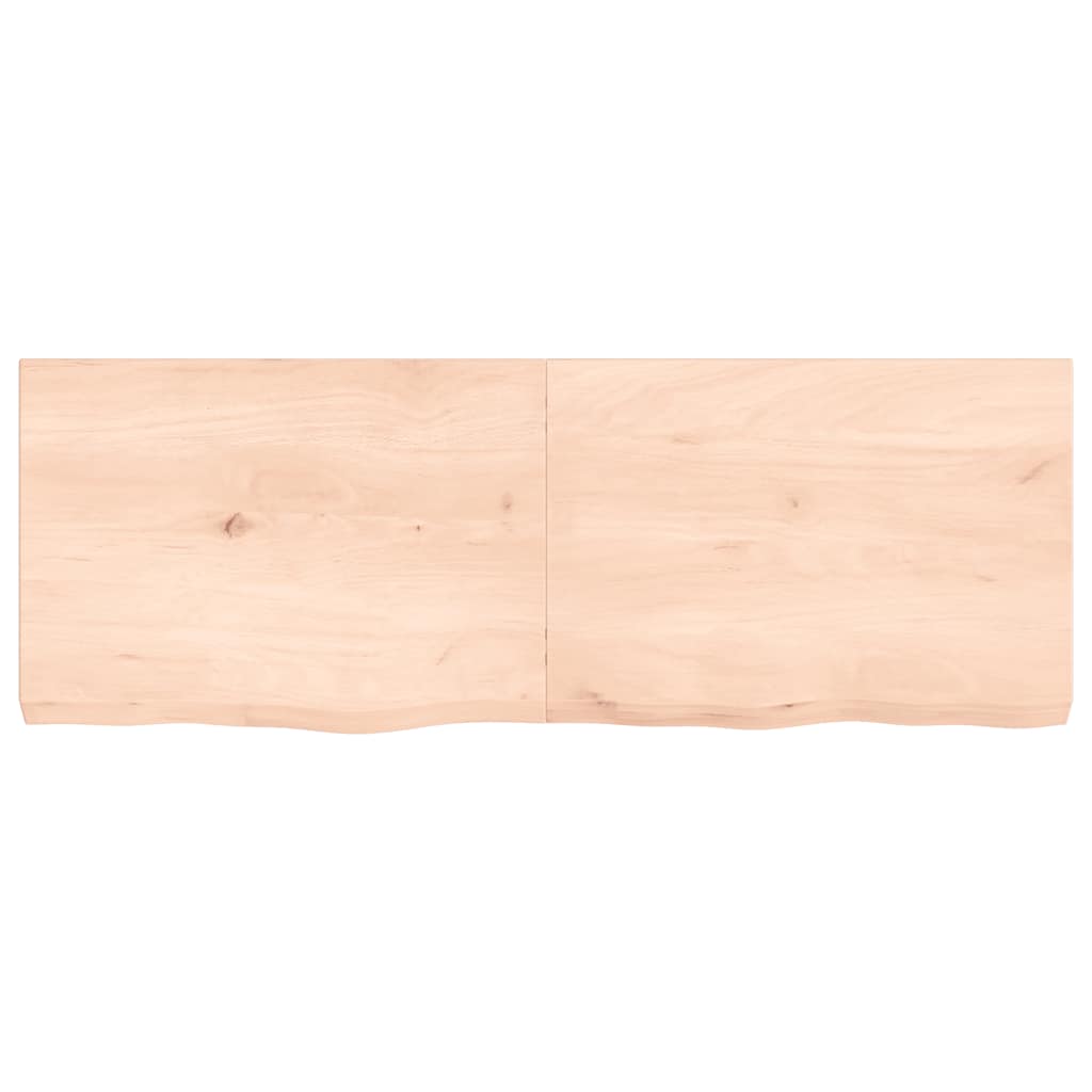 vidaXL Πάγκος Μπάνιου 140x50x(2-6) εκ. από Ακατέργαστο Μασίφ Ξύλο