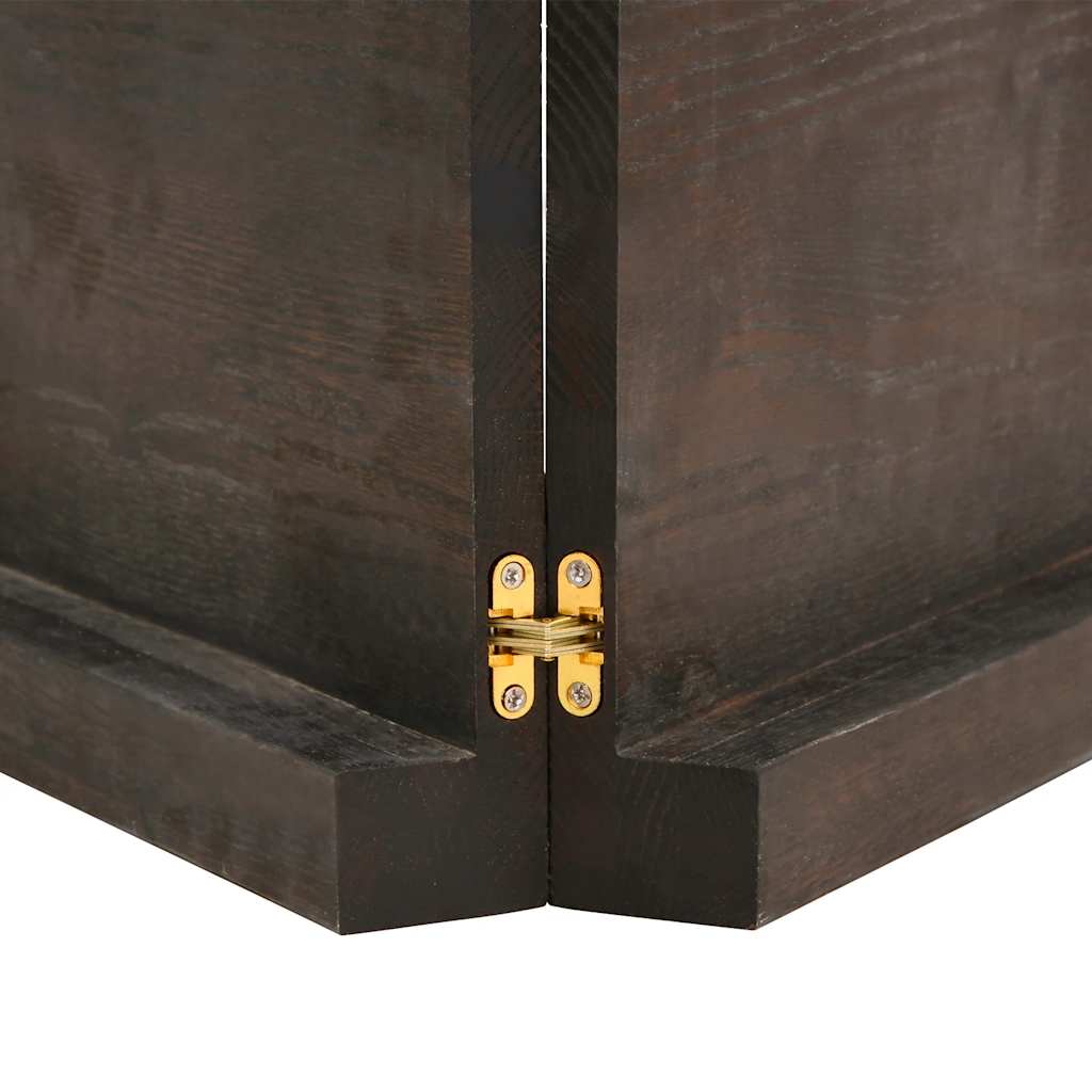 vidaXL Πάγκος Μπάνιου Σκούρο Καφέ 120x60x(2-6) εκ. Επεξεργ. Μασίφ Ξύλο