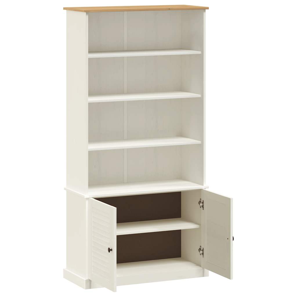 vidaXL Βιβλιοθήκη VIGO Λευκή 85 x 35 x 170 εκ. από Μασίφ Ξύλο Πεύκου