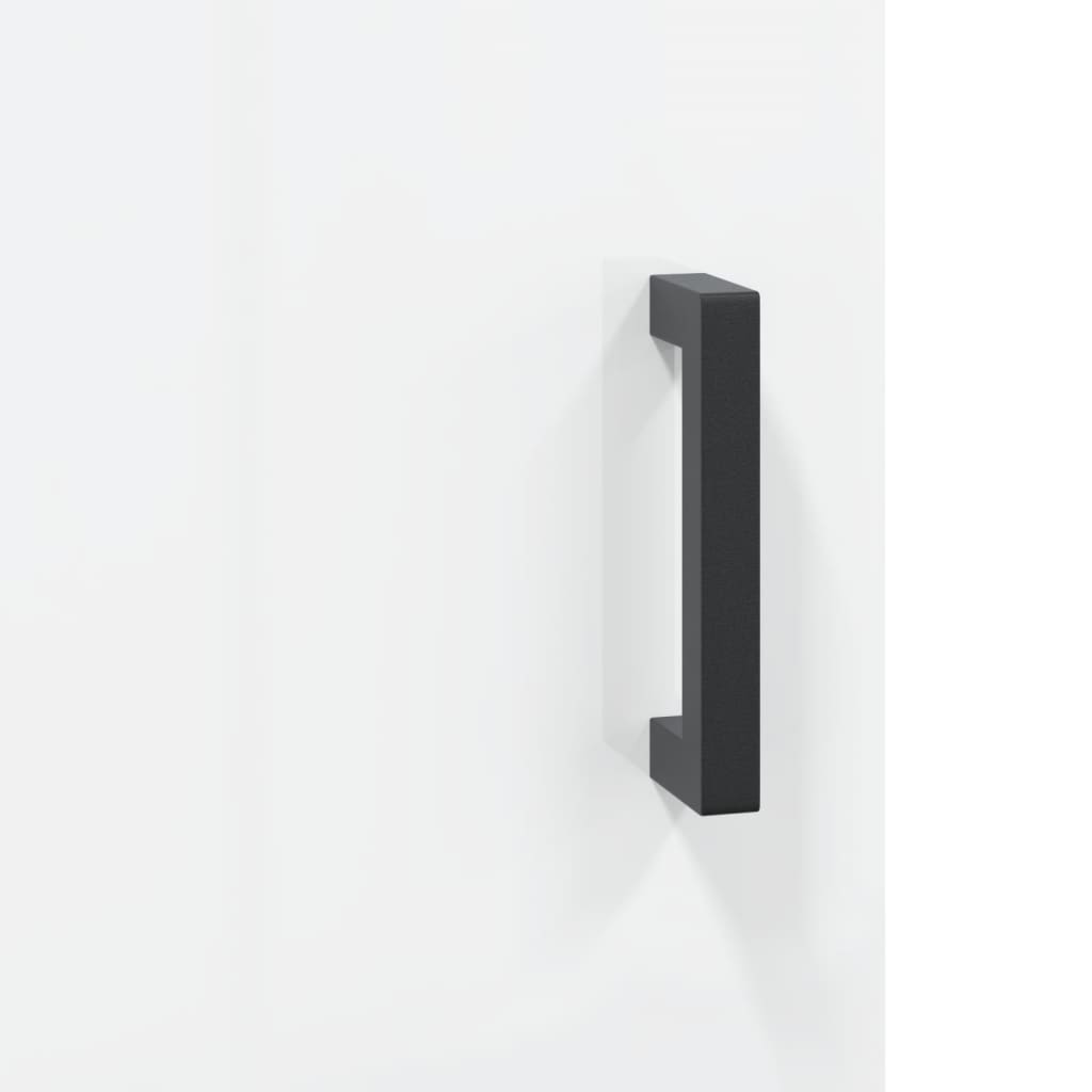 vidaXL Ντουλάπι Γυαλιστερό Λευκό 69,5x34x90 εκ. Επεξεργασμένο Ξύλο