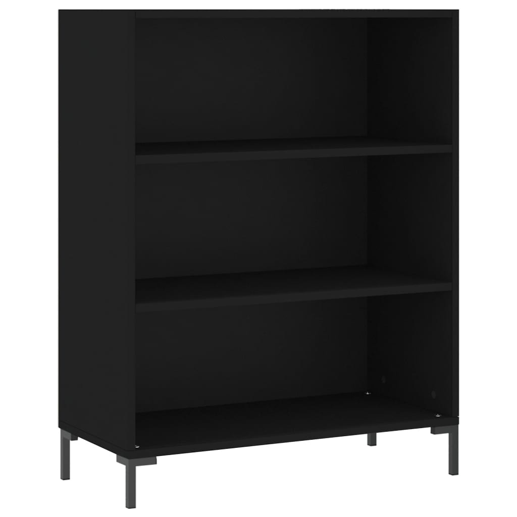 vidaXL Βιβλιοθήκη Μαύρη 69,5 x 32,5 x 90 εκ. από Επεξεργασμένο Ξύλο