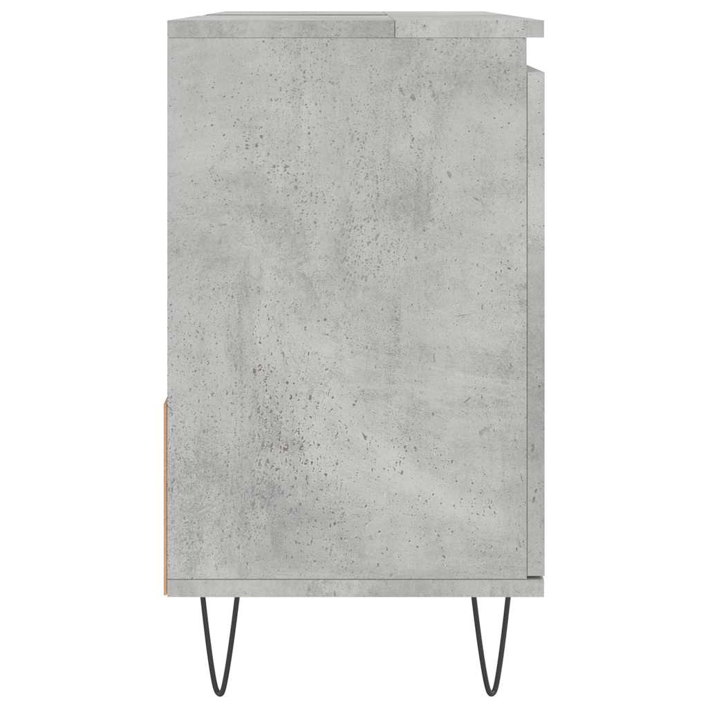 vidaXL Ντουλάπι Μπάνιου Γκρι Σκυροδέματος 65x33x60 εκ. Επεξ. Ξύλο