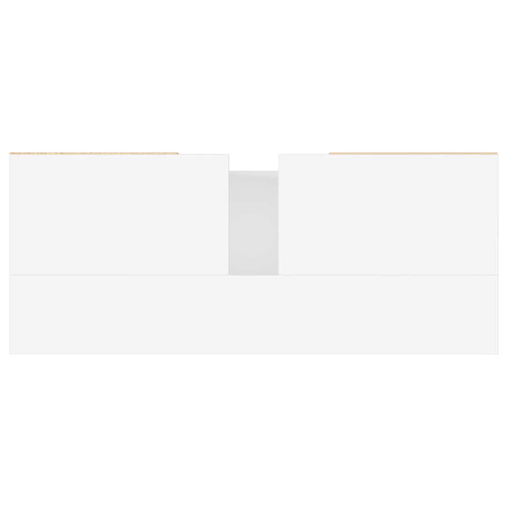 vidaXL Ντουλάπι Μπάνιου Λευκό 80 x 33 x 60 εκ. Επεξεργασμένο Ξύλο