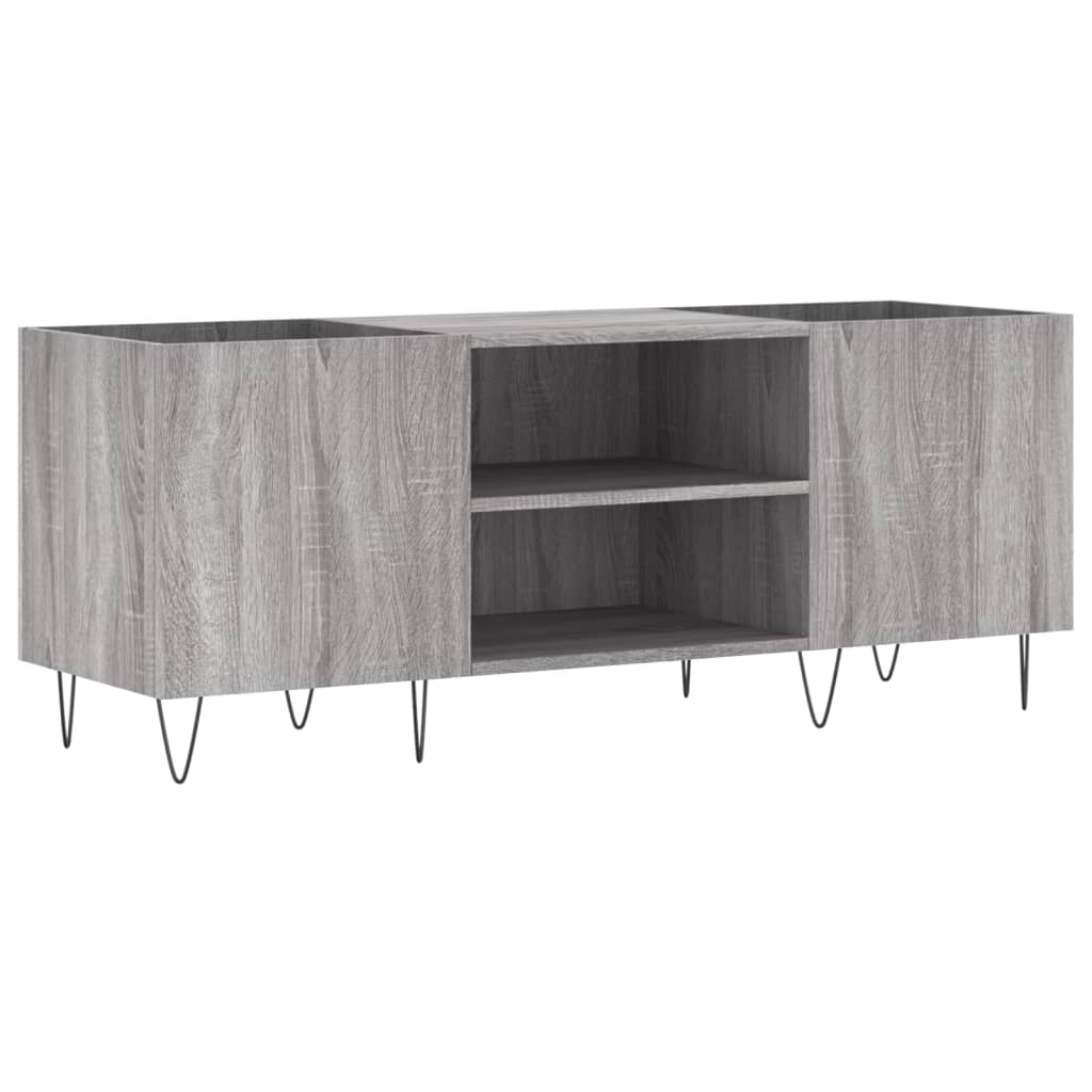 vidaXL Δισκοθήκη Γκρι Sonoma 121 x 38 x 48 εκ. από Επεξεργασμένο Ξύλο