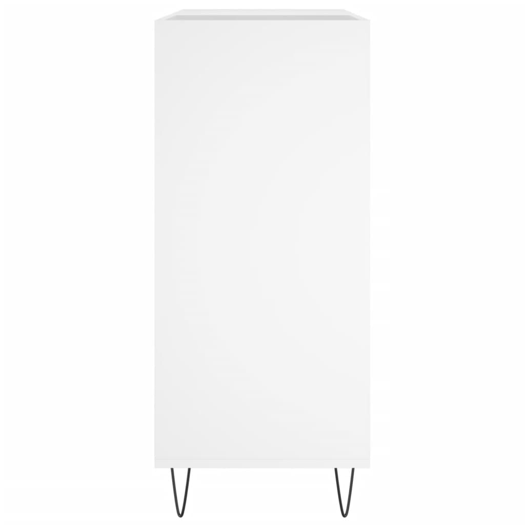 vidaXL Έπιπλο Δίσκων Λευκό 84,5 x 38 x 89 εκ. από Επεξεργασμένο Ξύλο