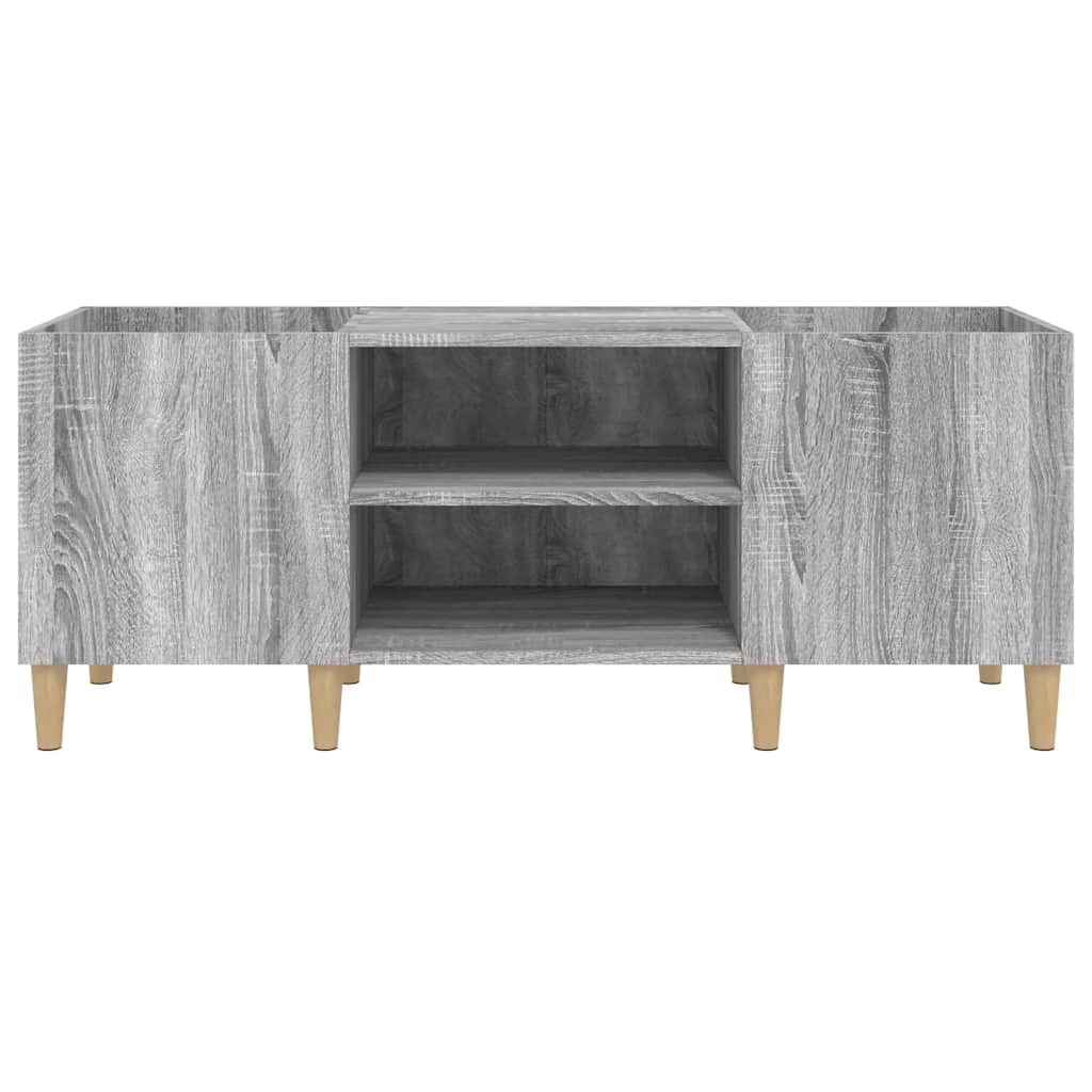 vidaXL Δισκοθήκη Γκρι Sonoma 121 x 38 x 48 εκ. από Επεξεργασμένο Ξύλο