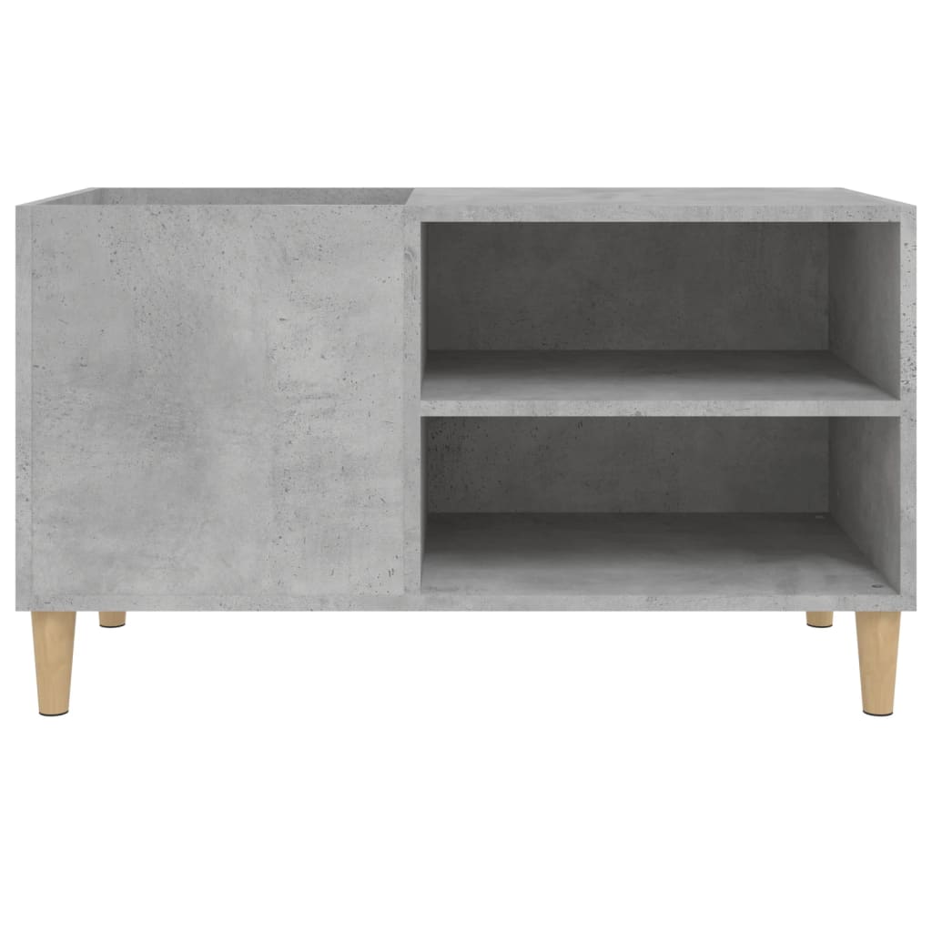 vidaXL Δισκοθήκη Γκρι Σκυροδέματος 84,5x38x48 εκ. Επεξεργασμένο Ξύλο