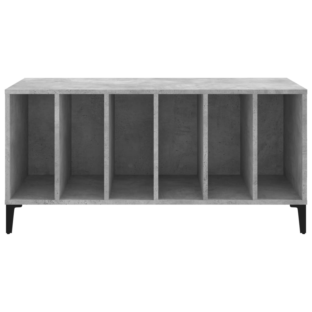 vidaXL Δισκοθήκη Γκρι Σκυροδέματος 100x38x48 εκ. Επεξεργασμένο Ξύλο