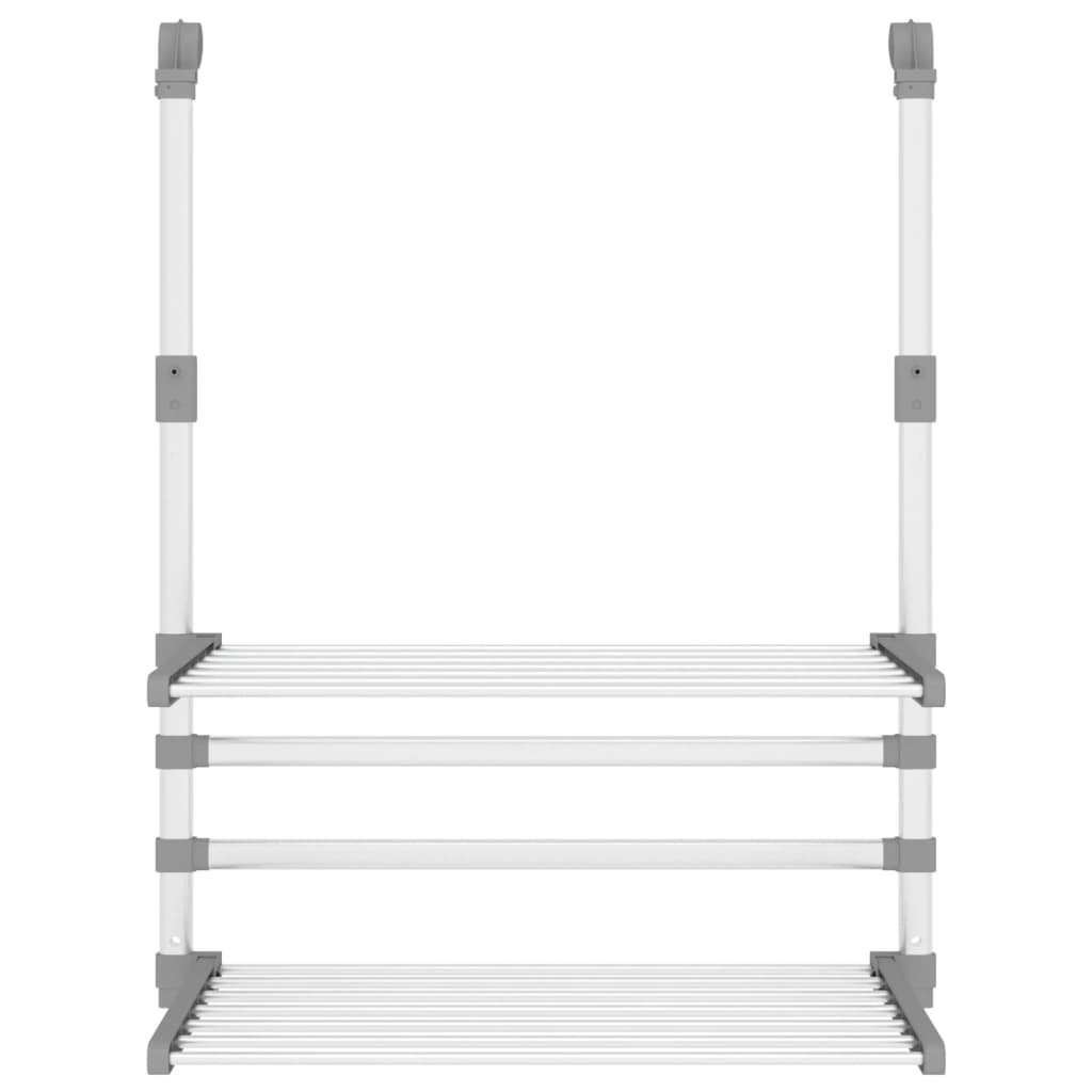 vidaXL Απλώστρα για Μπαλκόνι 54 x 25 x 42 εκ. από Αλουμίνιο