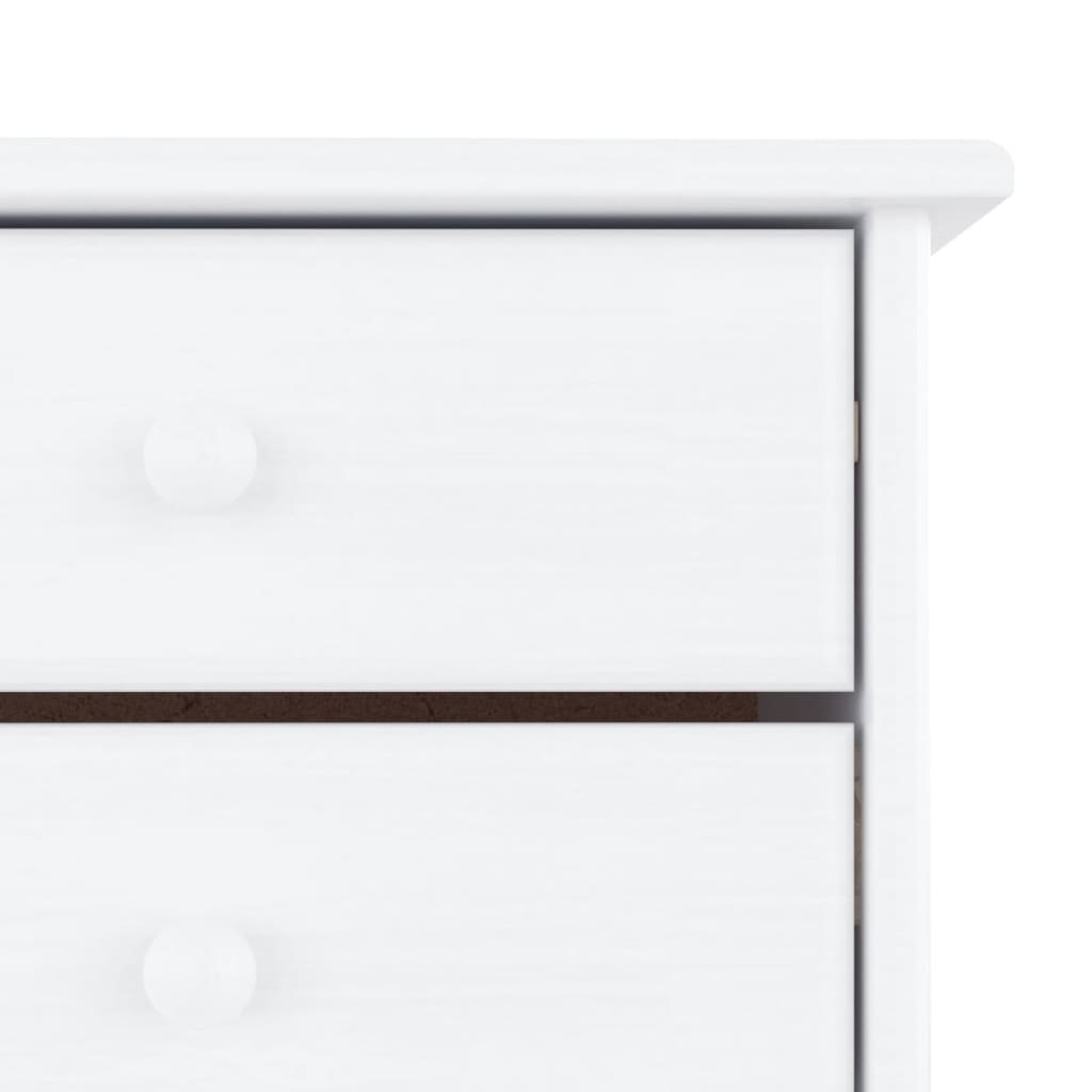 vidaXL Παπουτσοθήκη ALTA Λευκή 77 x 35 x 96 εκ. από Μασίφ Ξύλο Πεύκου