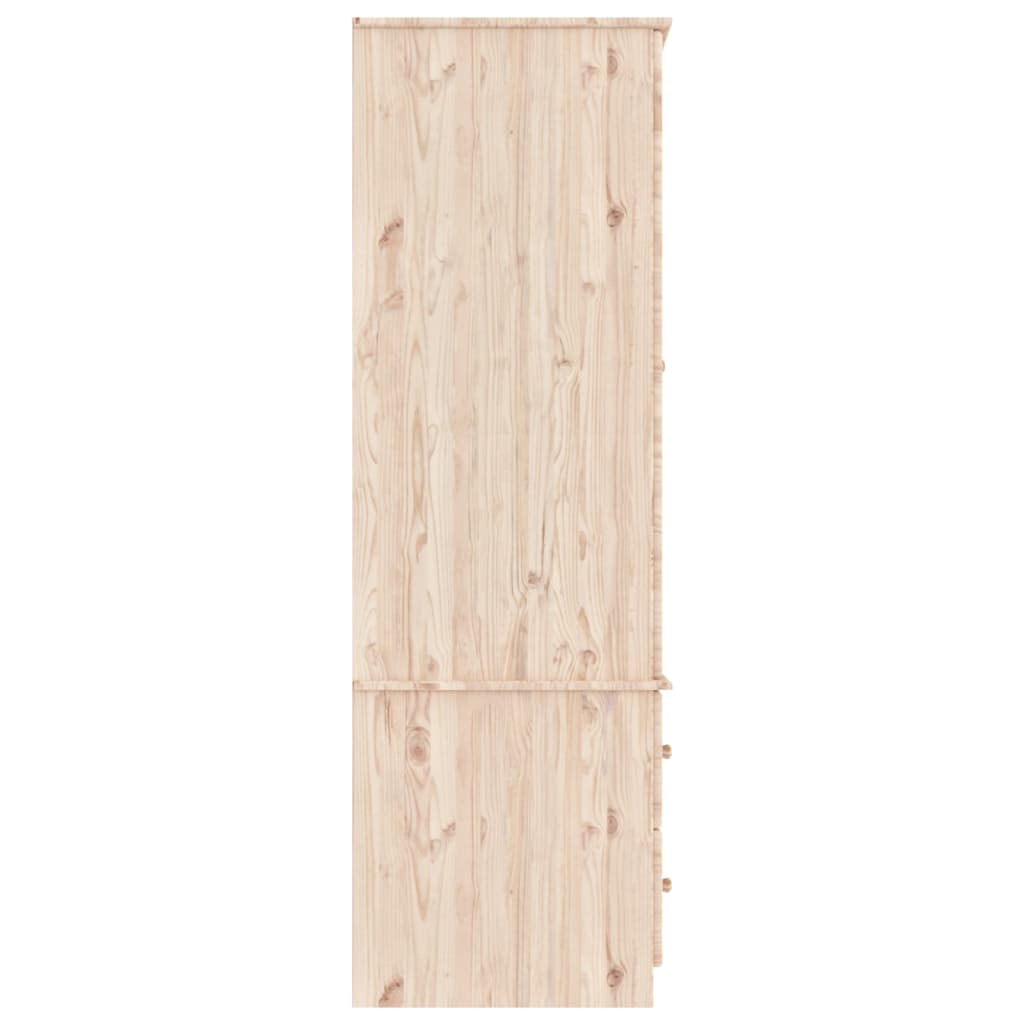 vidaXL Ντουλάπα ALTA 90 x 55 x 170 εκ. από Μασίφ Ξύλο Πεύκου
