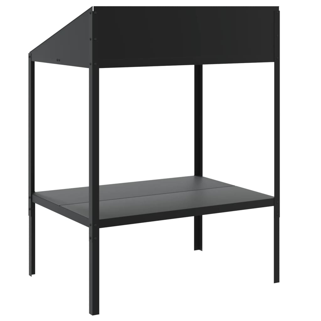 vidaXL Βάση Φυτών Ανθρακί 75,5 x 54,5 x 100 εκ. από Γαλβαν. Ατσάλι