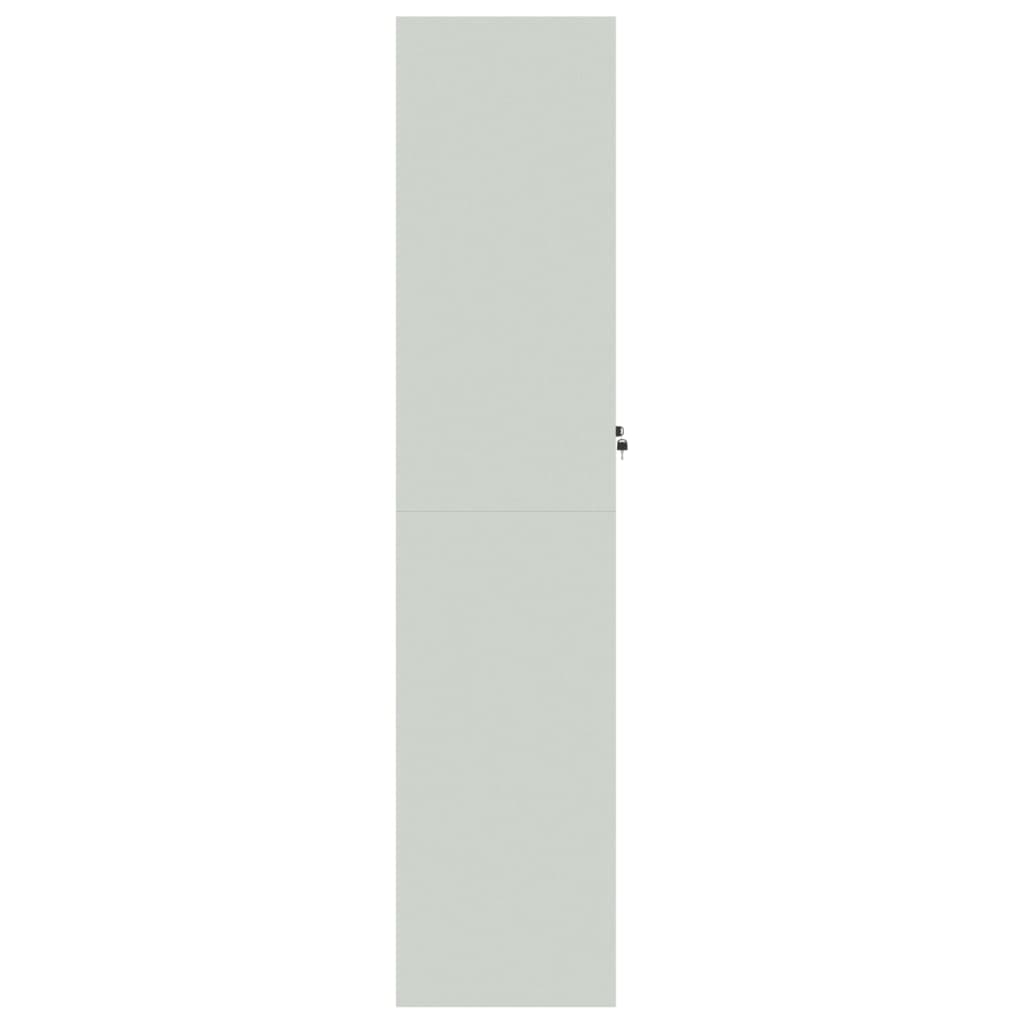 vidaXL Αρχειοθήκη Αν. Γκρι 90 x 40 x 180 εκ. Ατσάλινη