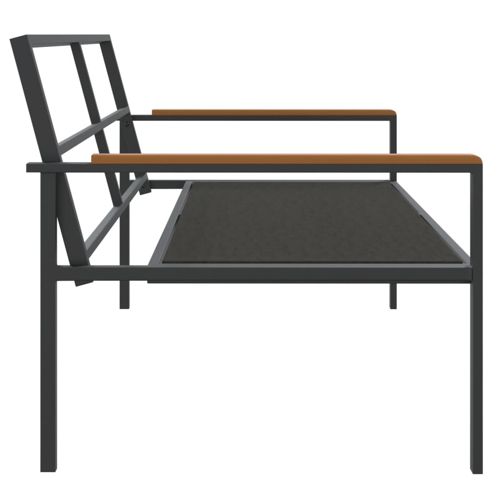 vidaXL Σαλόνι Κήπου Σετ 4 τεμ. Ανθρακί από Ατσάλι με Μαξιλάρια