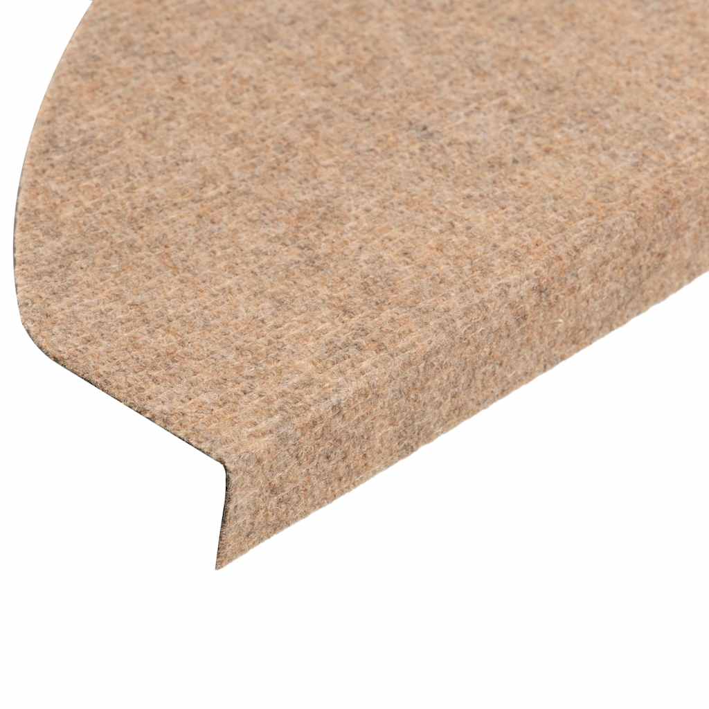 vidaXL Πατάκια Σκάλας Αυτοκόλλητα 10 τεμ. Μπεζ 65 x 22,5 x 3,5 εκ.
