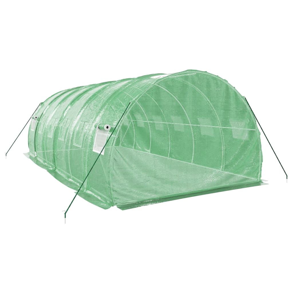 vidaXL Θερμοκήπιο Πράσινο 18 μ² 6 x 3 x 2 μ. με Ατσάλινο Πλαίσιο
