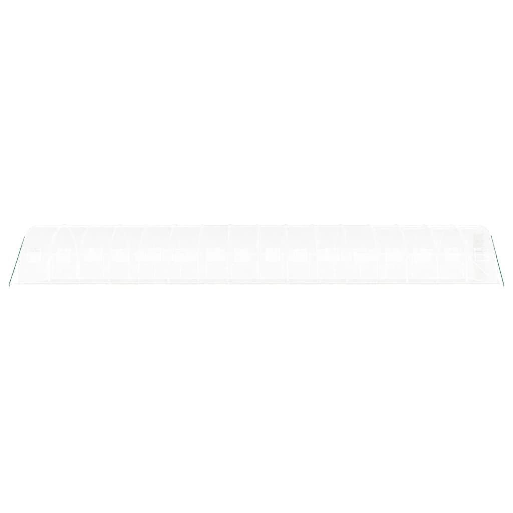 vidaXL Θερμοκήπιο Λευκό 48 μ² 16 x 3 x 2 μ. με Ατσάλινο Πλαίσιο