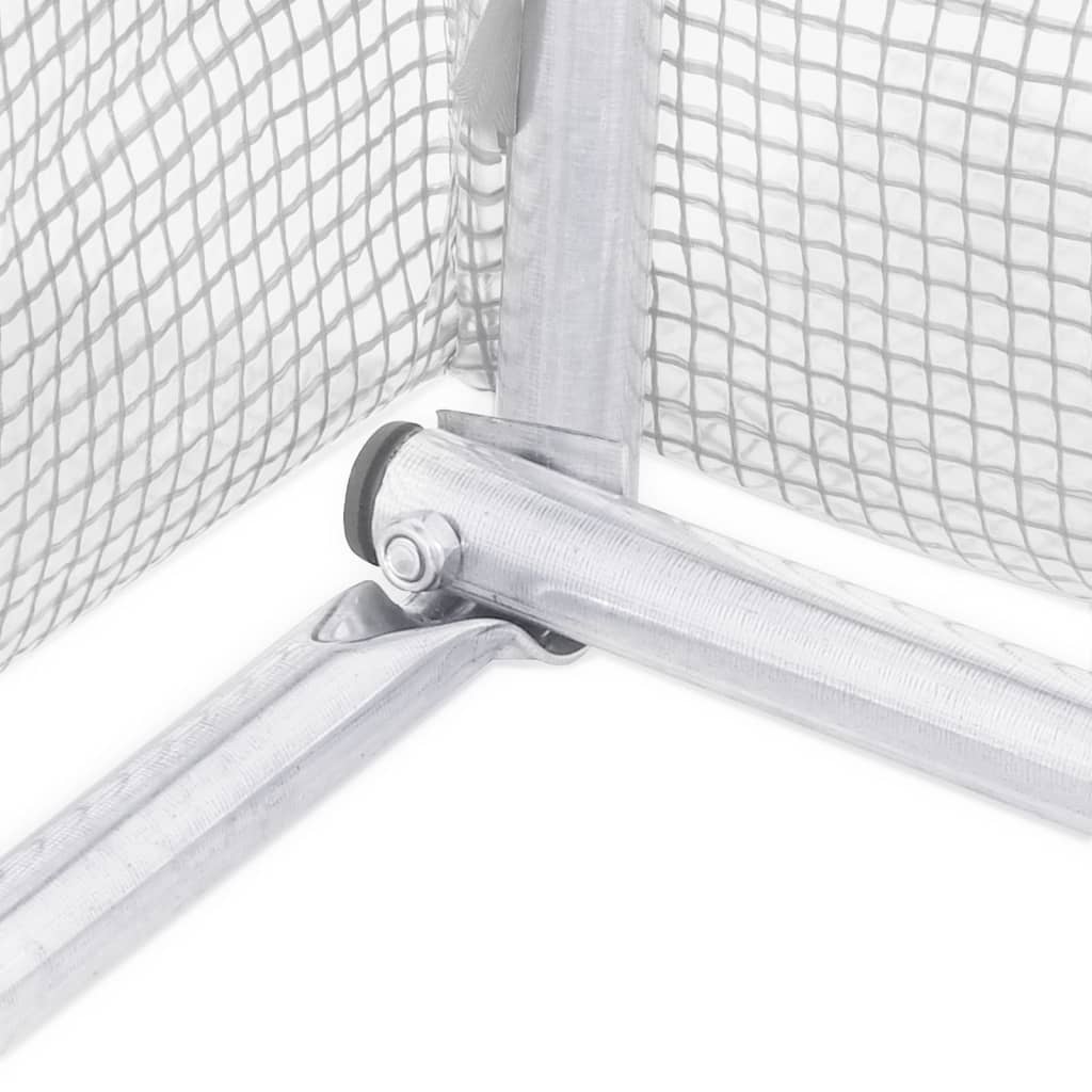 vidaXL Θερμοκήπιο Λευκό 60 μ² 20 x 3 x 2 μ. με Ατσάλινο Πλαίσιο