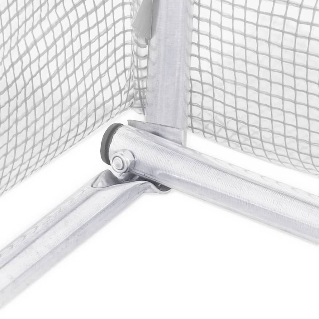 vidaXL Θερμοκήπιο Λευκό 72 μ² 24 x 3 x 2 μ. με Ατσάλινο Πλαίσιο