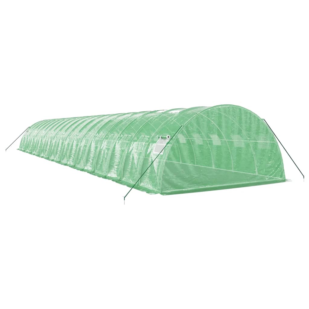 vidaXL Θερμοκήπιο Πράσινο 72 μ² 18 x 4 x 2 μ. με Ατσάλινο Πλαίσιο