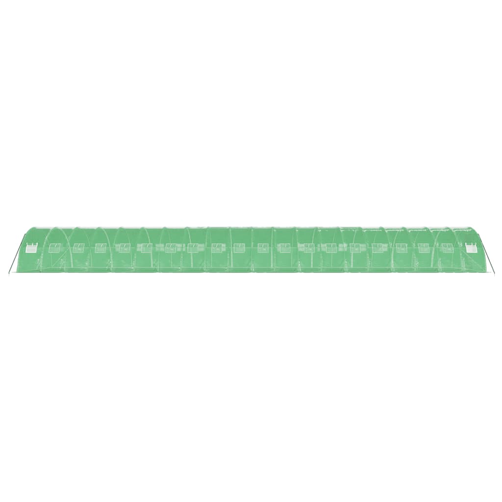 vidaXL Θερμοκήπιο Πράσινο 80 μ² 20 x 4 x 2 μ. με Ατσάλινο Πλαίσιο