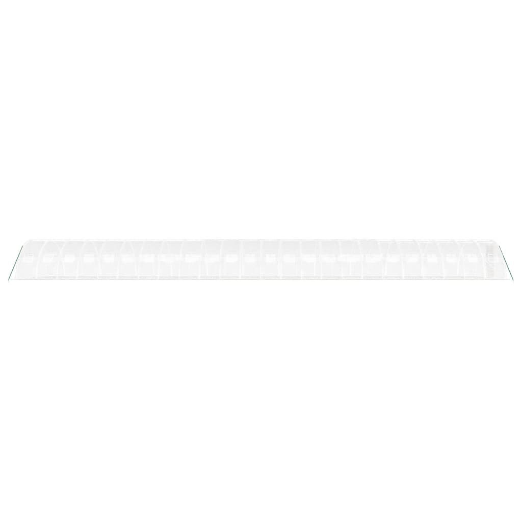 vidaXL Θερμοκήπιο Λευκό 96 μ² 24 x 4 x 2 μ. με Ατσάλινο Πλαίσιο