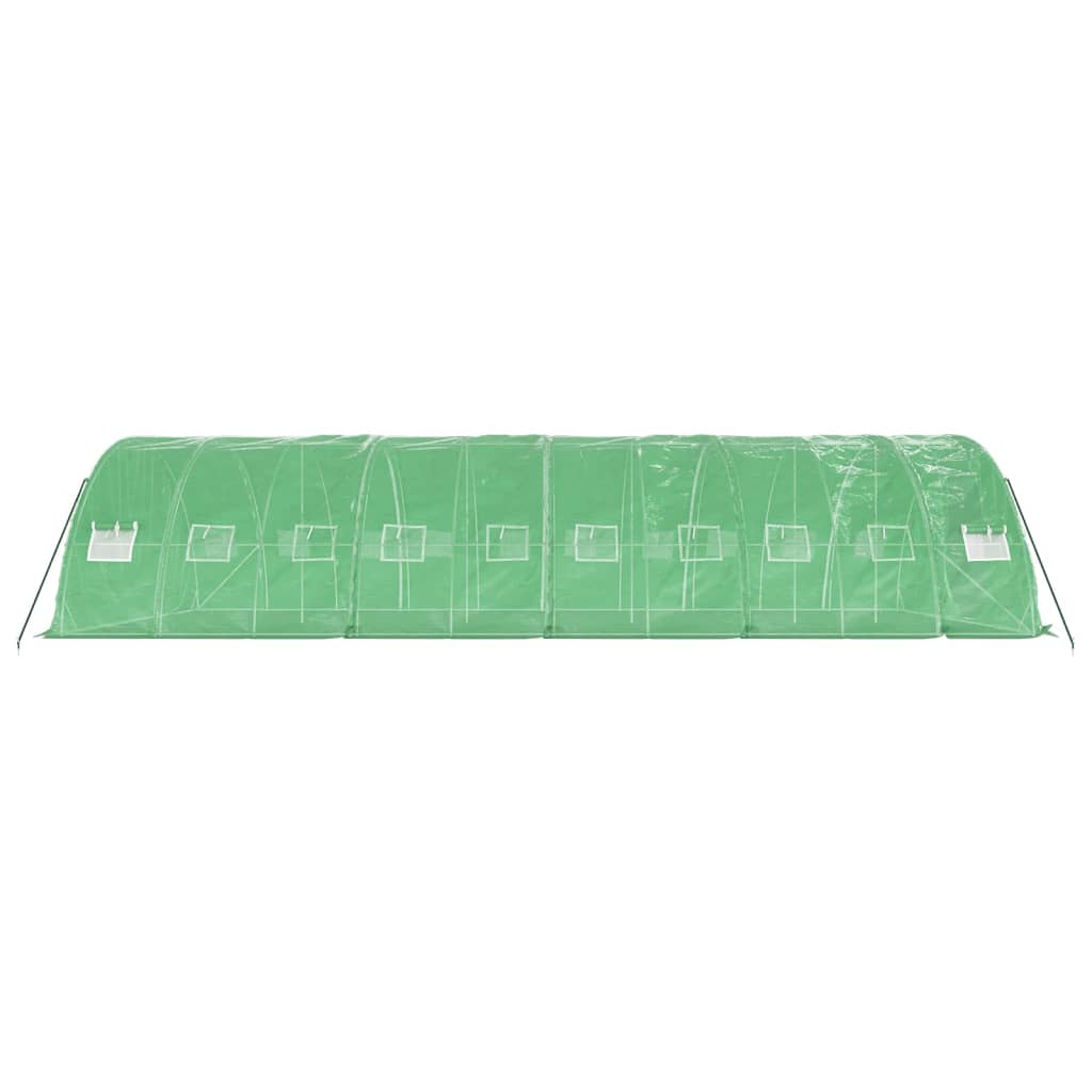 vidaXL Θερμοκήπιο Πράσινο 50 μ² 10 x 5 x 2,3 μ. με Ατσάλινο Πλαίσιο