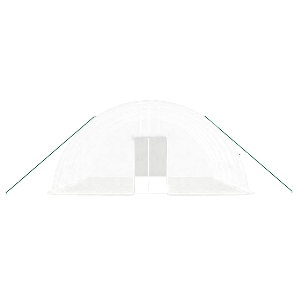 vidaXL Θερμοκήπιο με Ατσάλινο Πλαίσιο Λευκό 36 μ² 6 x 6 x 2,85 μ.