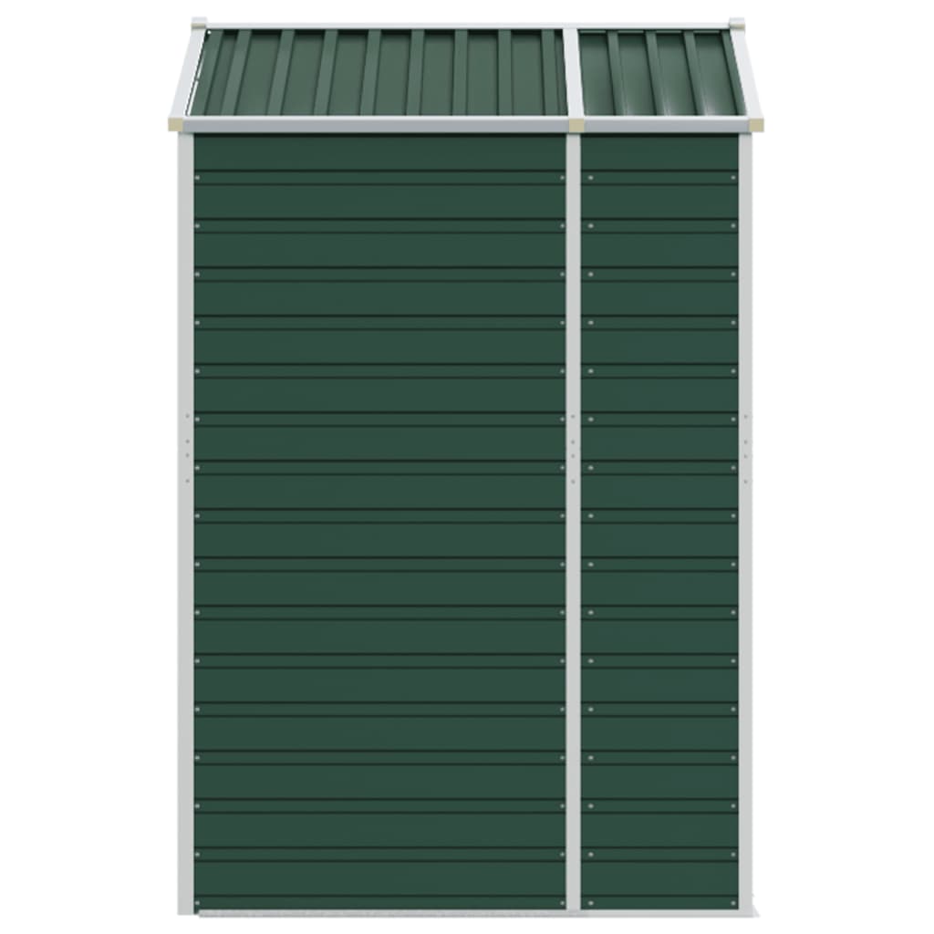 vidaXL Αποθήκη Κήπου Πράσινη 191x130x198 εκ. Γαλβανισμένο Ατσάλι