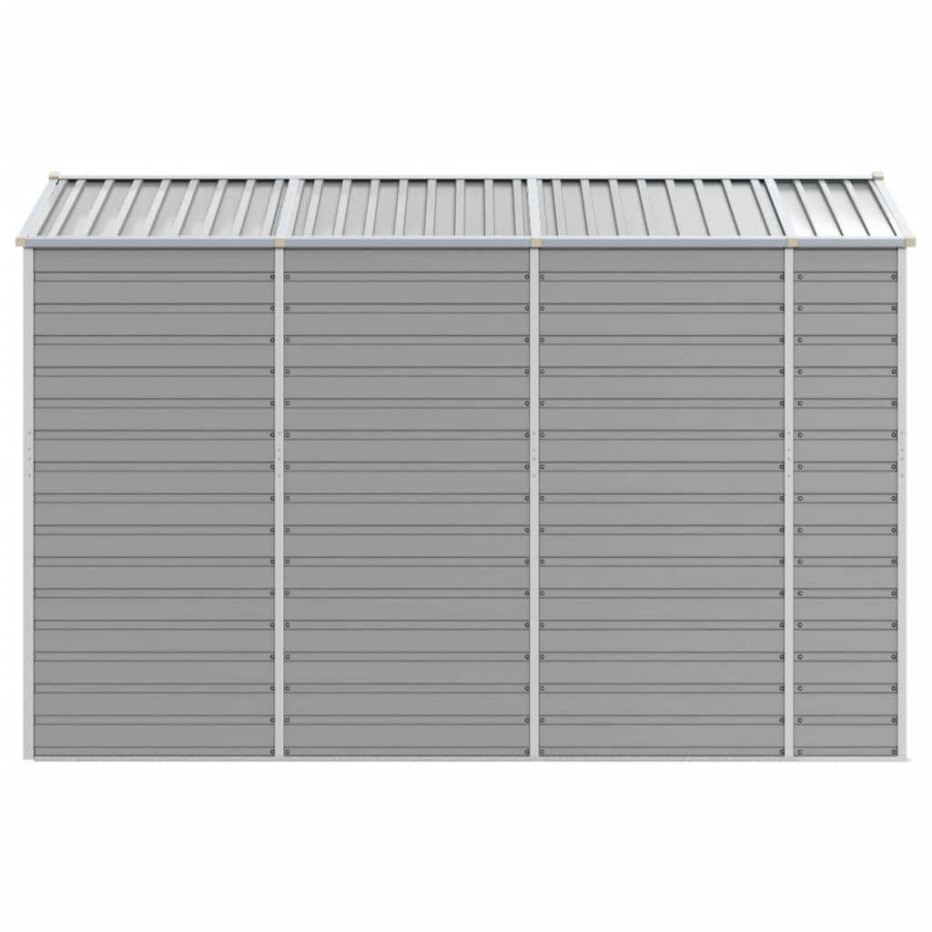 vidaXL Αποθήκη Κήπου Ανοιχτό Γκρι 191x300x198 εκ. Γαλβανισμένο Ατσάλι