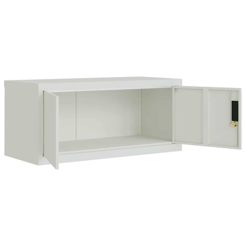 vidaXL Αρχειοθήκη Αν. Γκρι 90 x 40 x 180 εκ. Ατσάλινη