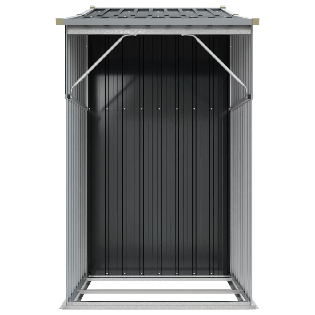 vidaXL Αποθήκη Κήπου Ανθρακί 277 x 93 x 179 εκ. από Γαλβαν. Ατσάλι