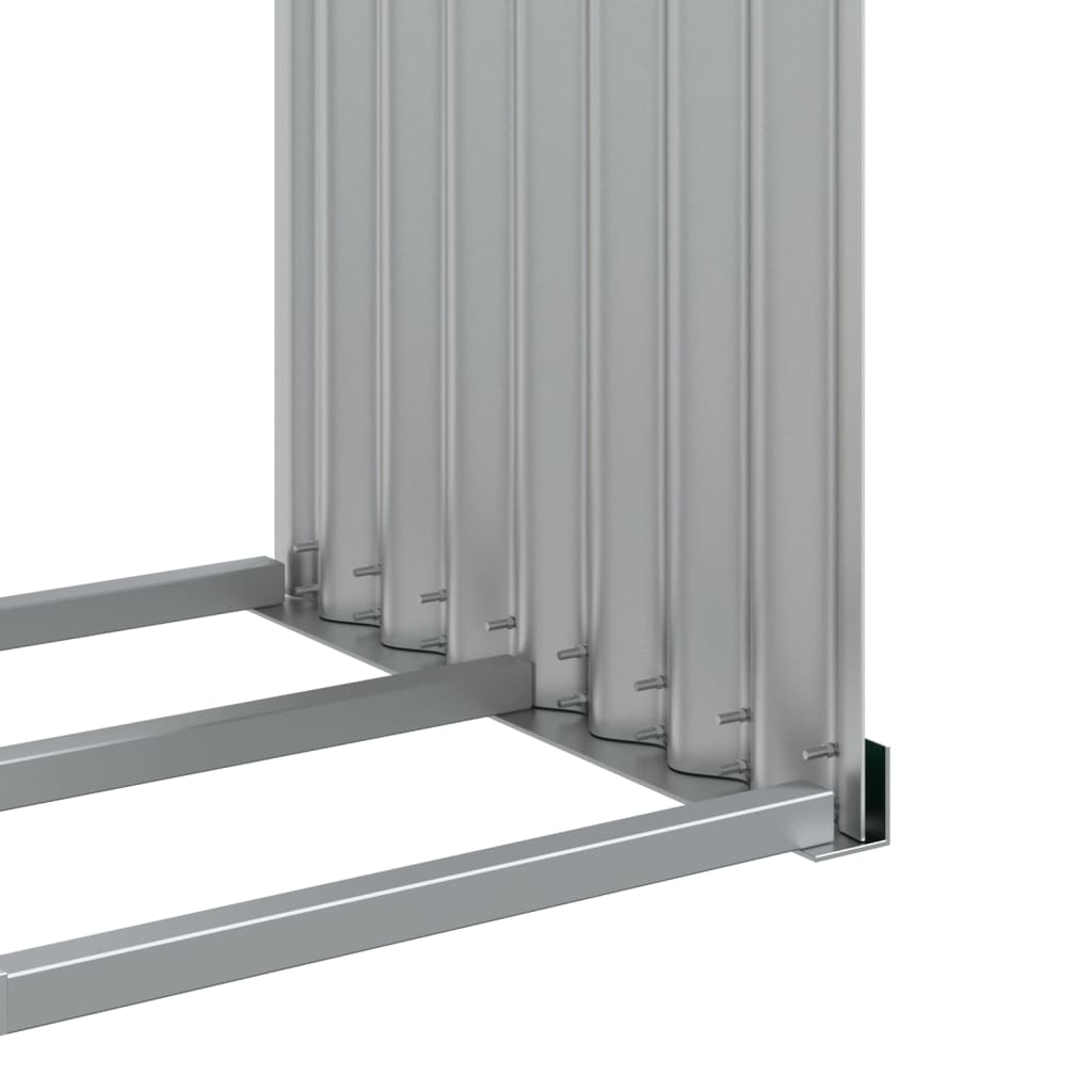 vidaXL Ξυλοθήκη Πράσινη 120 x 45 x 210 εκ. από Γαλβανισμένο Ατσάλι