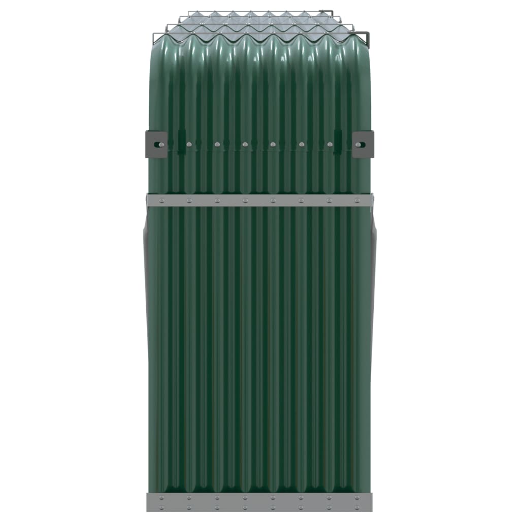 vidaXL Ξυλοθήκη Πράσινη 234 x 45 x 100 εκ. από Γαλβανισμένο Ατσάλι