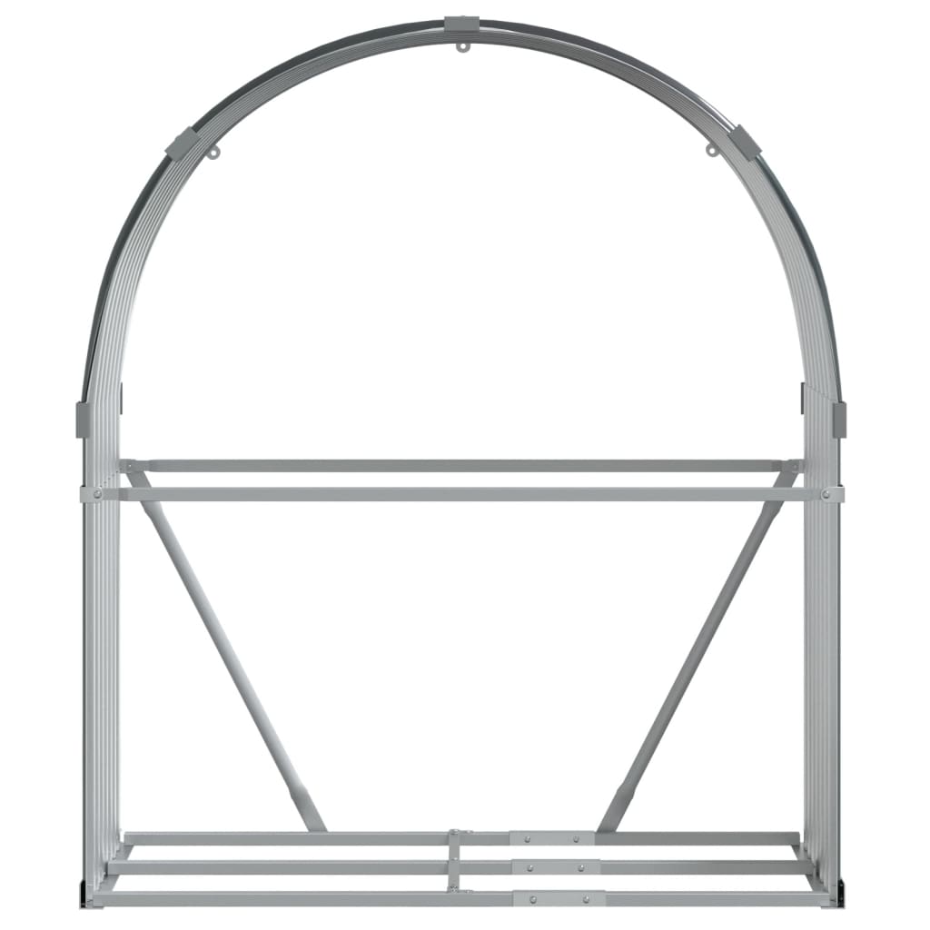 vidaXL Ξυλοθήκη Ανθρακί 120x45x140 εκ. από Γαλβανισμένο Ατσάλι