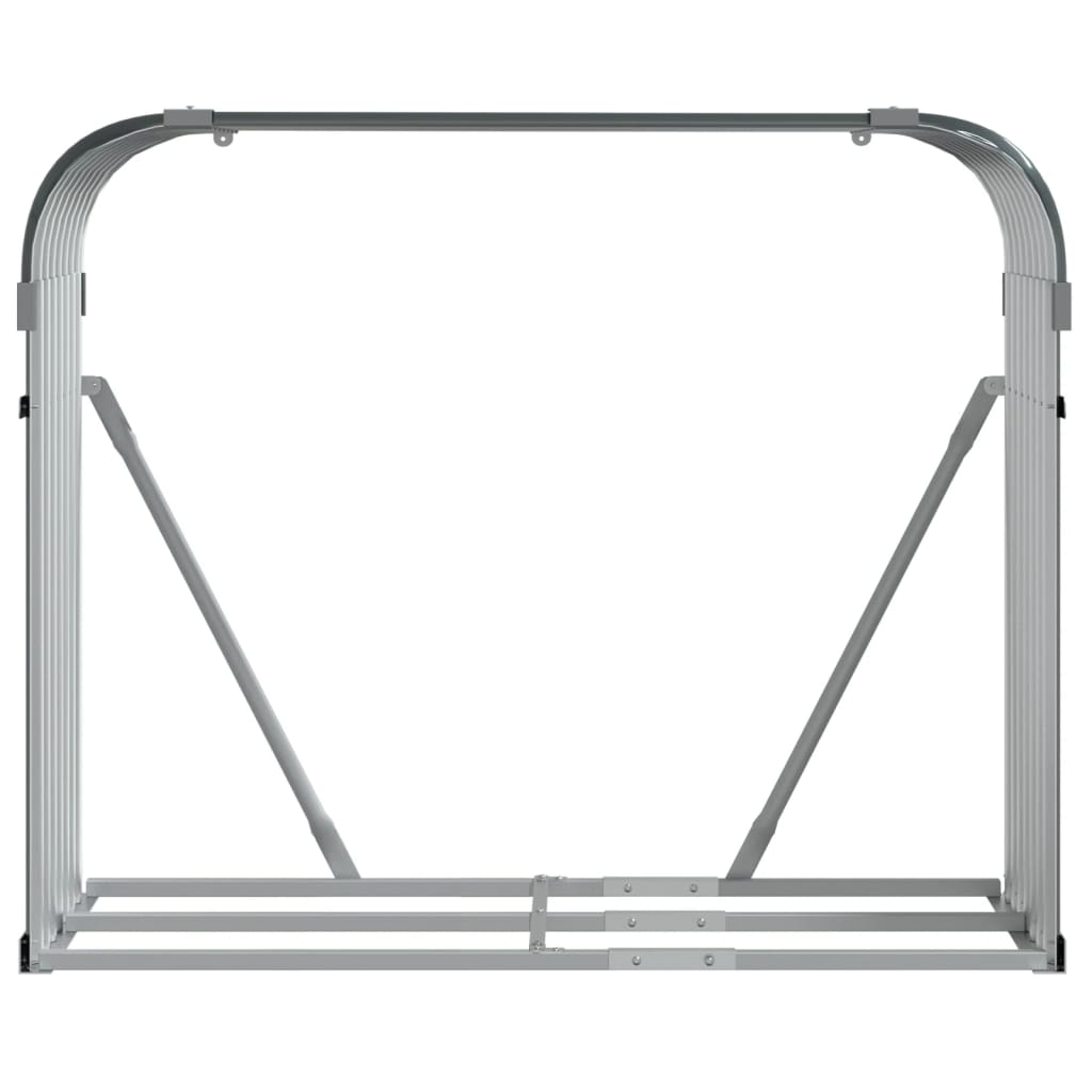 vidaXL Ξυλοθήκη Ανθρακί 120x45x100 εκ. από Γαλβανισμένο Ατσάλι