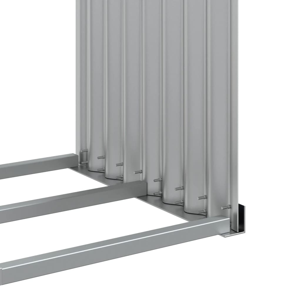 vidaXL Ξυλοθήκη Ανθρακί 120x45x100 εκ. από Γαλβανισμένο Ατσάλι