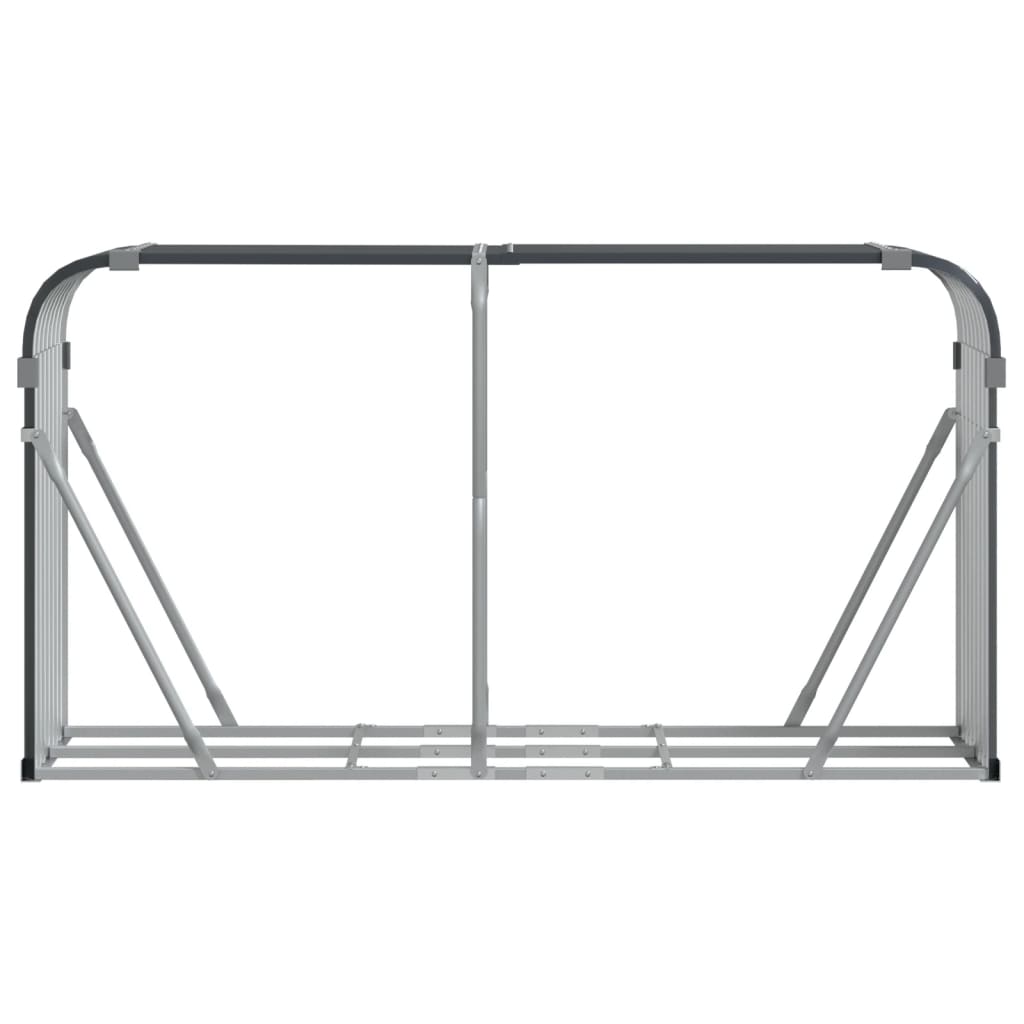 vidaXL Ξυλοθήκη Ανθρακί 180x45x100 εκ. από Γαλβανισμένο Ατσάλι