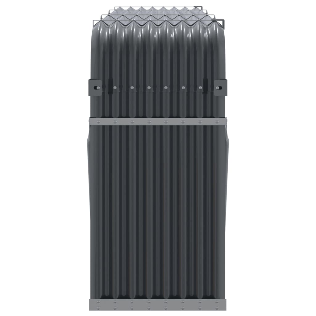 vidaXL Ξυλοθήκη Ανθρακί 234x45x100 εκ. από Γαλβανισμένο Ατσάλι