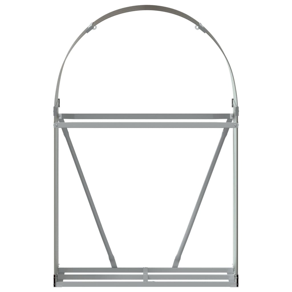 vidaXL Ξυλοθήκη Καφέ 80x45x120 εκ. από Γαλβανισμένο Ατσάλι