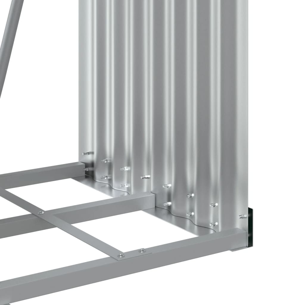 vidaXL Ξυλοθήκη Ξύλινη Όψη 40x45x100 εκ. από Γαλβανισμένο Ατσάλι