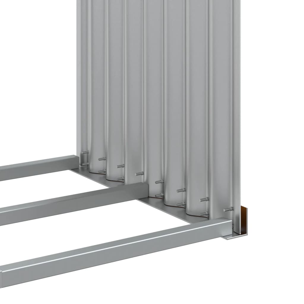 vidaXL Ξυλοθήκη Ξύλινη Όψη 120x45x210 εκ. από Γαλβανισμένο Ατσάλι