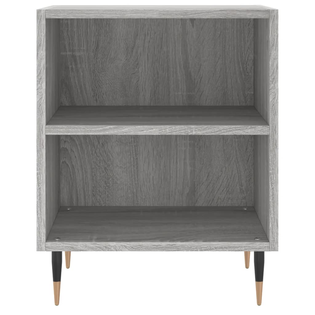 vidaXL Κομοδίνα 2 τεμ. Sonoma Γκρι 40x30x50 εκ. από Επεξεργασμένο Ξύλο
