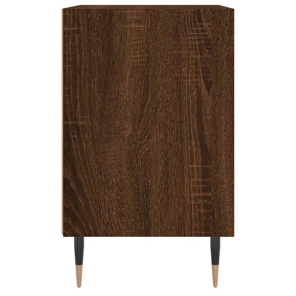 vidaXL Κομοδίνα 2 τεμ. Καφέ Δρυς 40x30x50 εκ. από Επεξεργασμένο Ξύλο